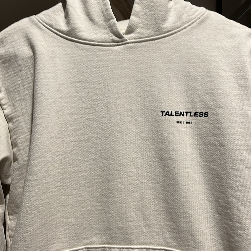 “Talentless” Unisex Hoodie size small, very thick.
